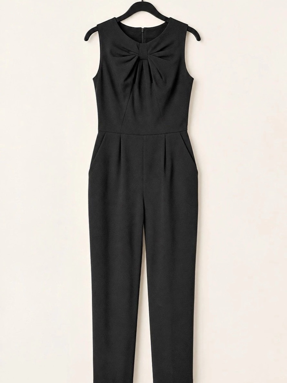 Calvin Klein Jumpsuit w/Bow Neck Black Size 10
